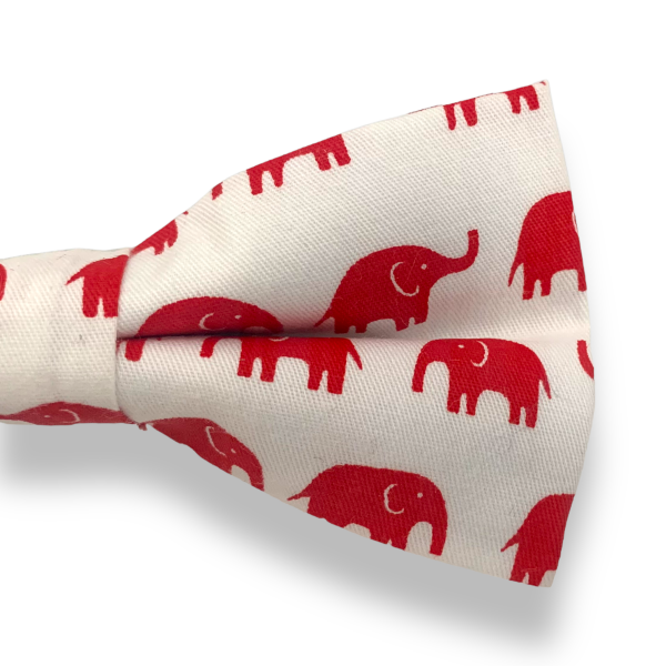 Bílo - červený motýlek Slon 