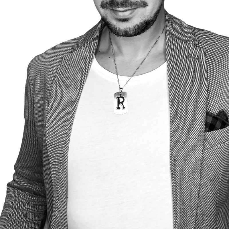 Stříbrný náhrdelník Iniciál - písmeno R