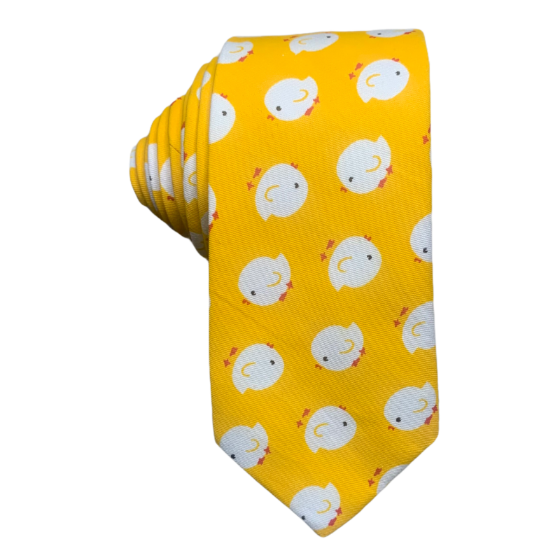 Žlutá kravata Kuřátka 