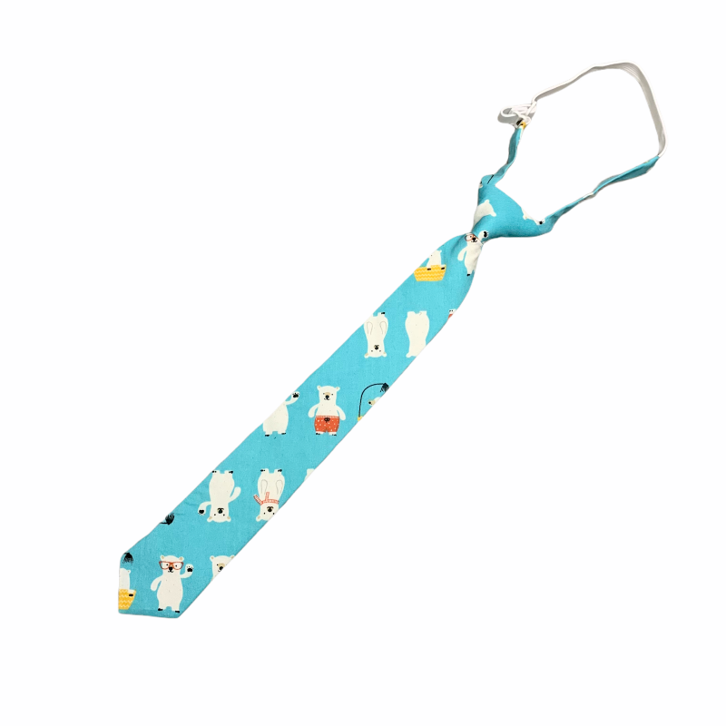 Modrá chlapecká kravata Lední medvědi