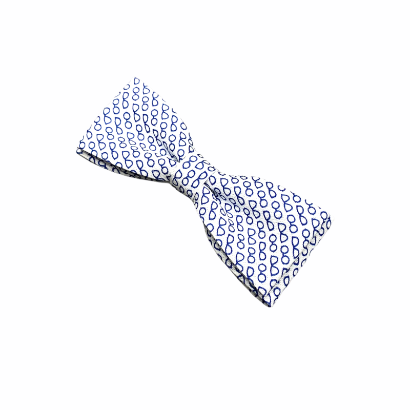 Bílo - modrý motýlek Čiré brýle 