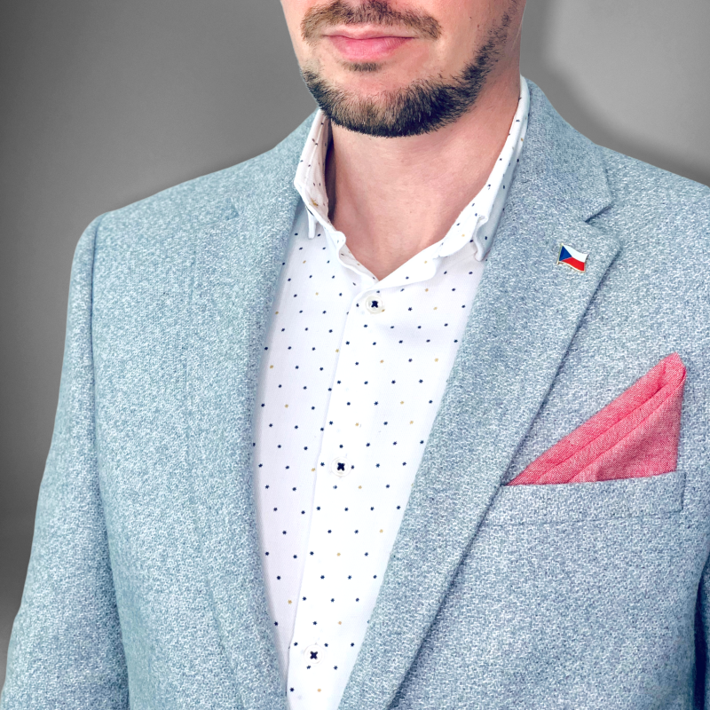 Červený kapesník do saka Color Cotton 