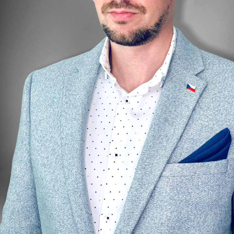 Tmavě modrý kapesník do saka Color Cotton 