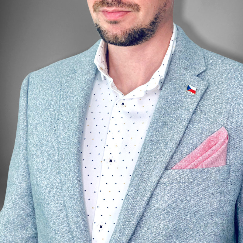 Tmavě růžový kapesník do saka Color Cotton 