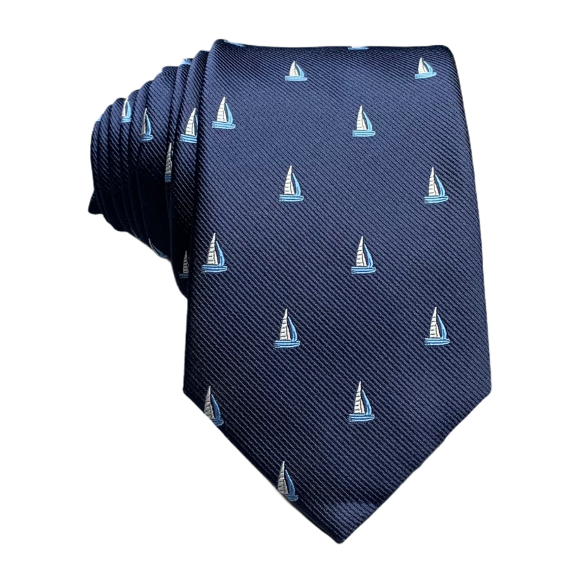 Modrá kravata Plachetnice 
