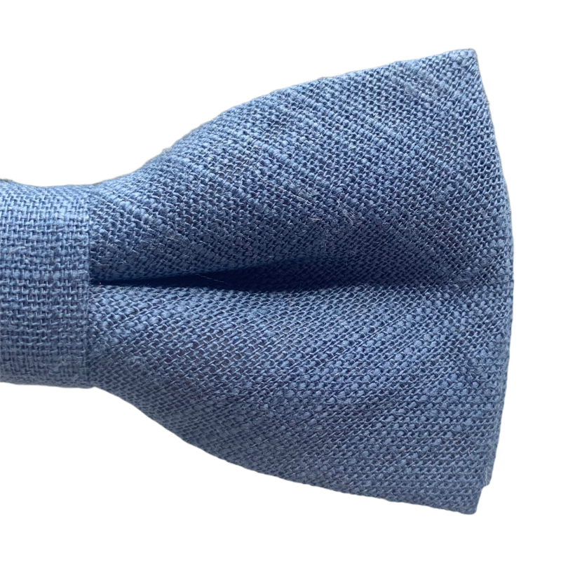 Světle modrý chlapecký motýlek Cotton 
