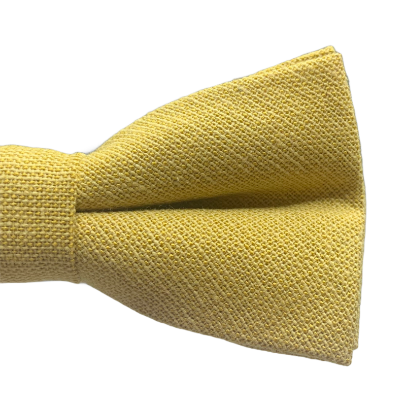 Žlutý chlapecký motýlek Cotton 