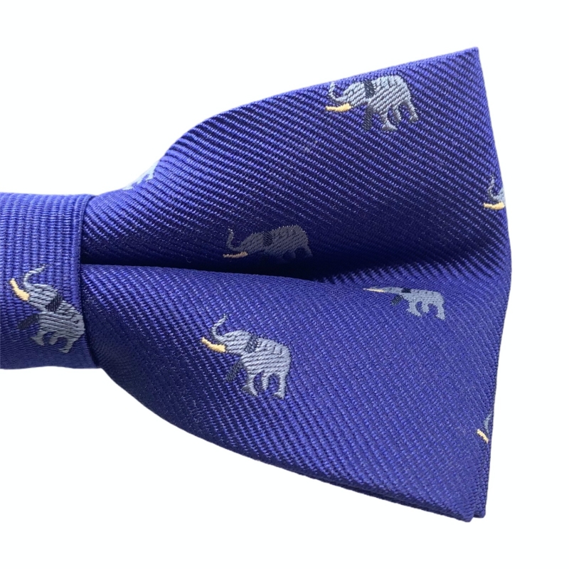 Modrý pánský motýlek šedý Slon 