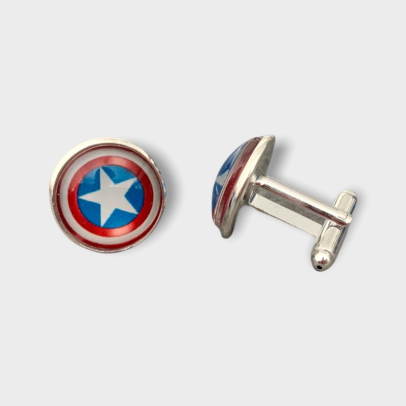 Manžetové knoflíčky Captain amerika - II. jakost
