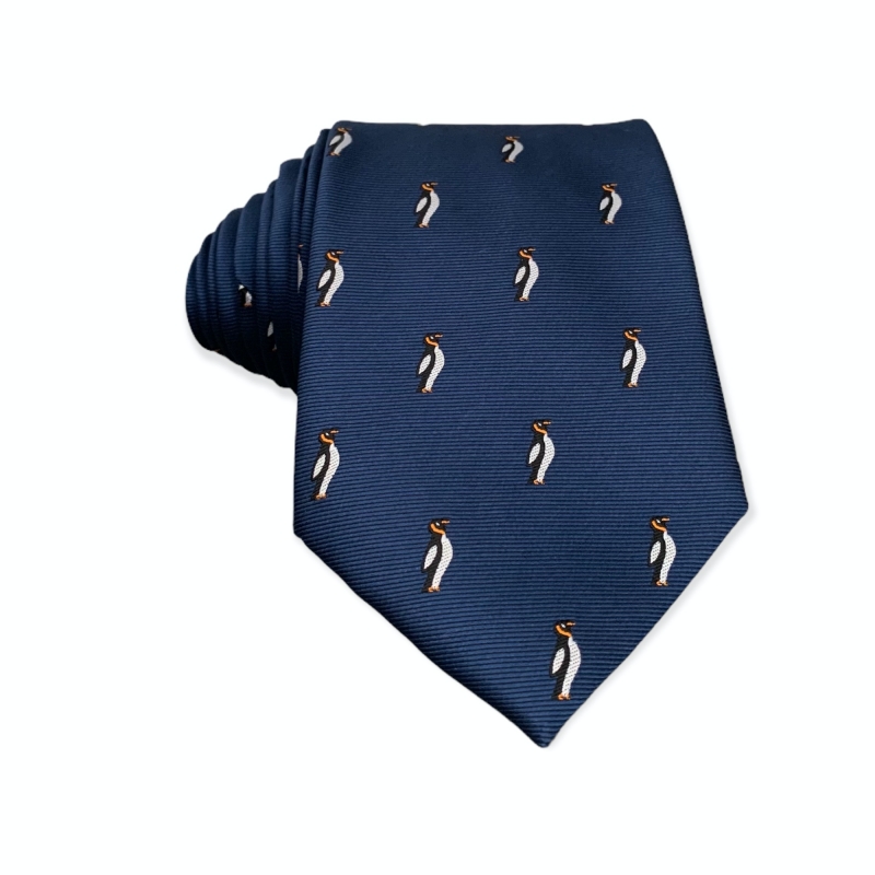 Modrá kravata Tučňák 