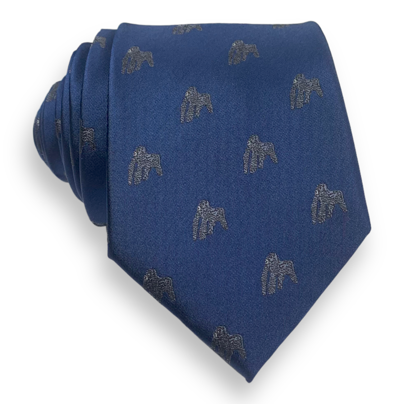 Modrá kravata Gorila 