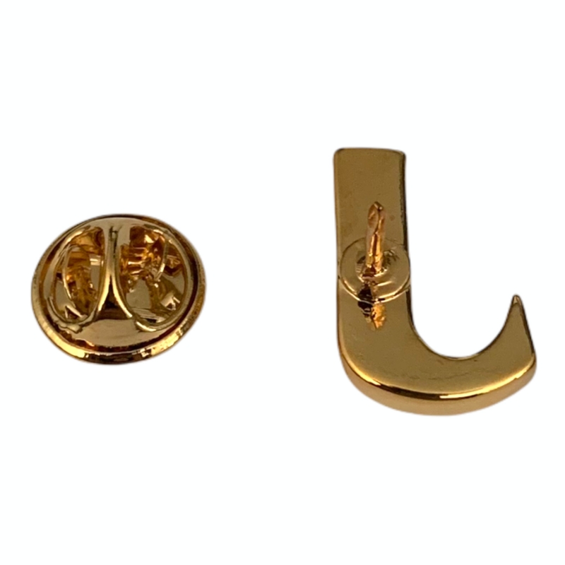 Zlatá brož písmeno J