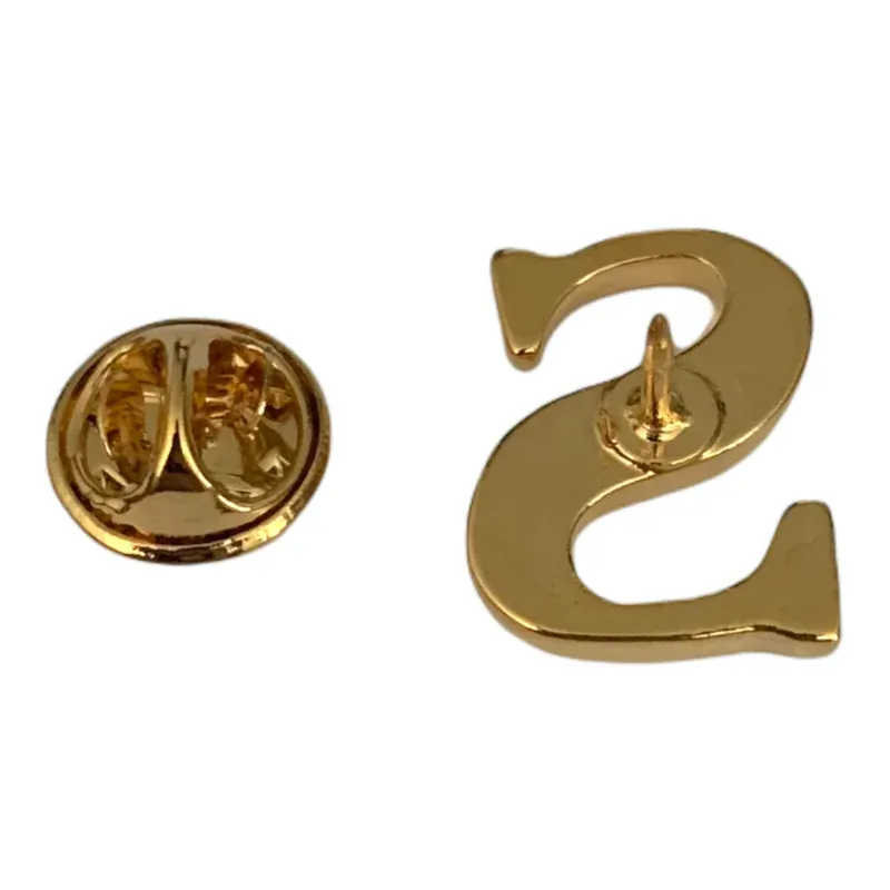 Zlatá brož písmeno S