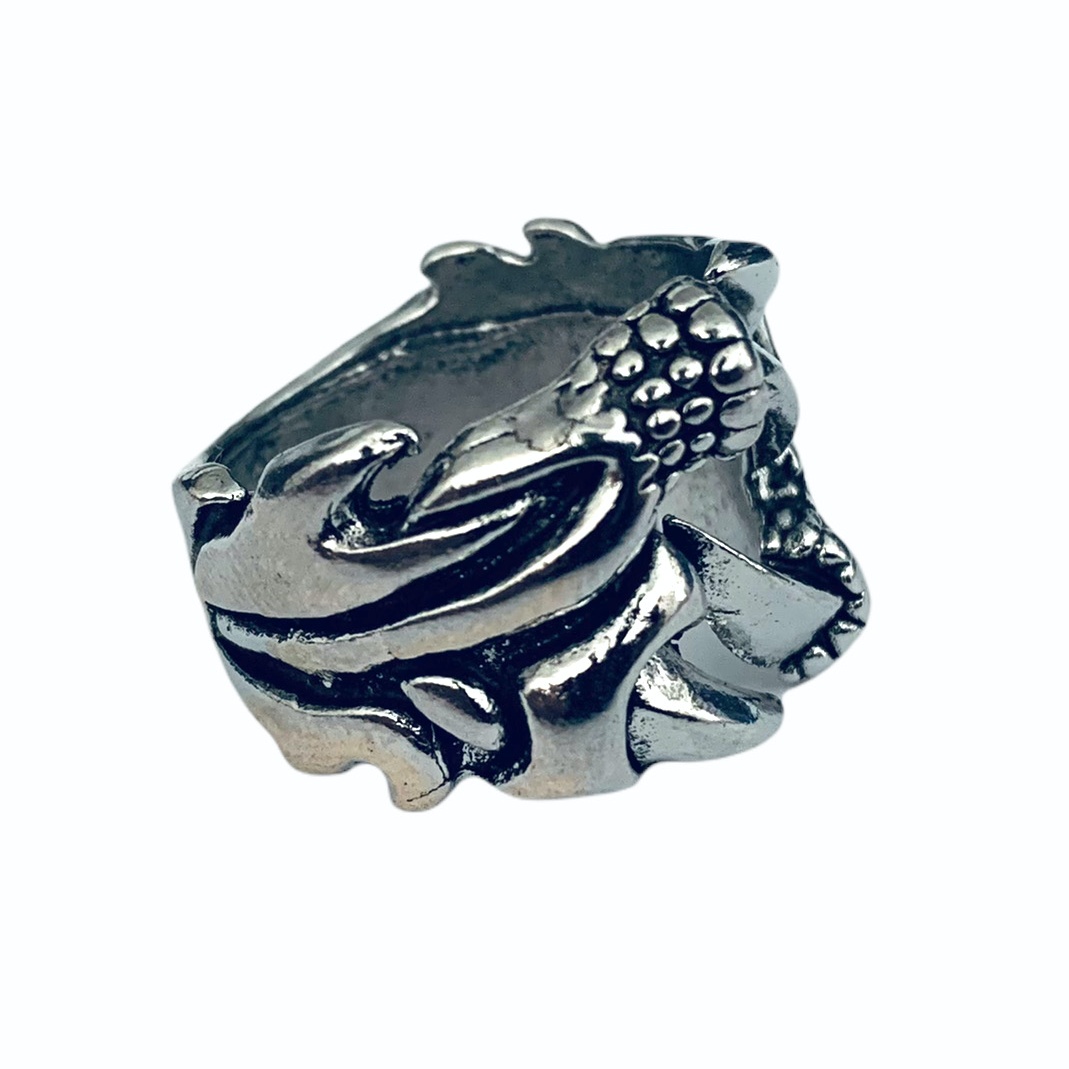 Stříbrno - černý prsten Drápy I. 