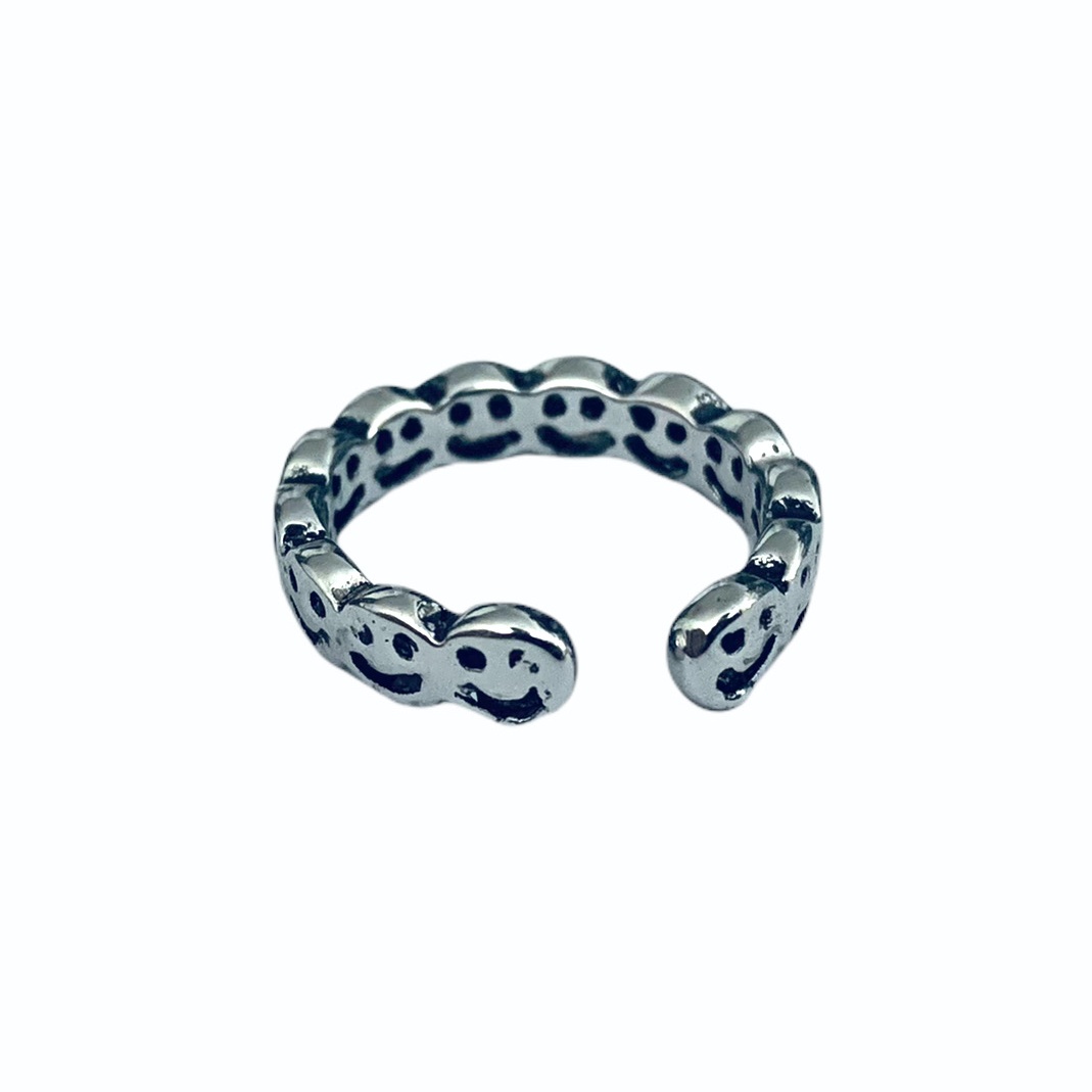 Stříbrný prsten Smajlíci 