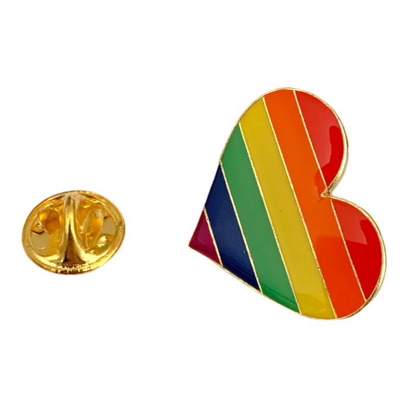 Zlatá brož Srdce LGBT