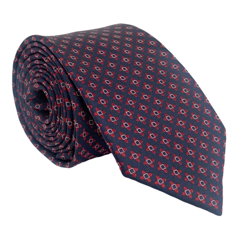 Modrá kravata Flower 