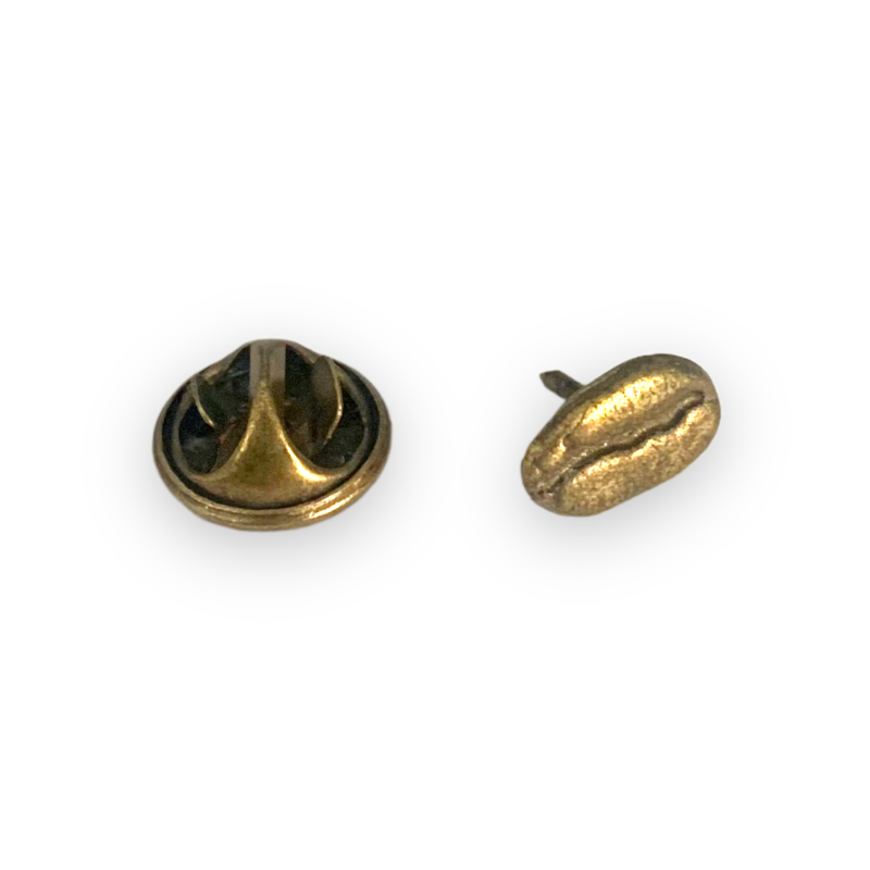 Vintage zlatá brož Kávové zrnko 