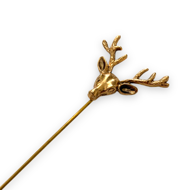 Vintage zlatá brož Jelen