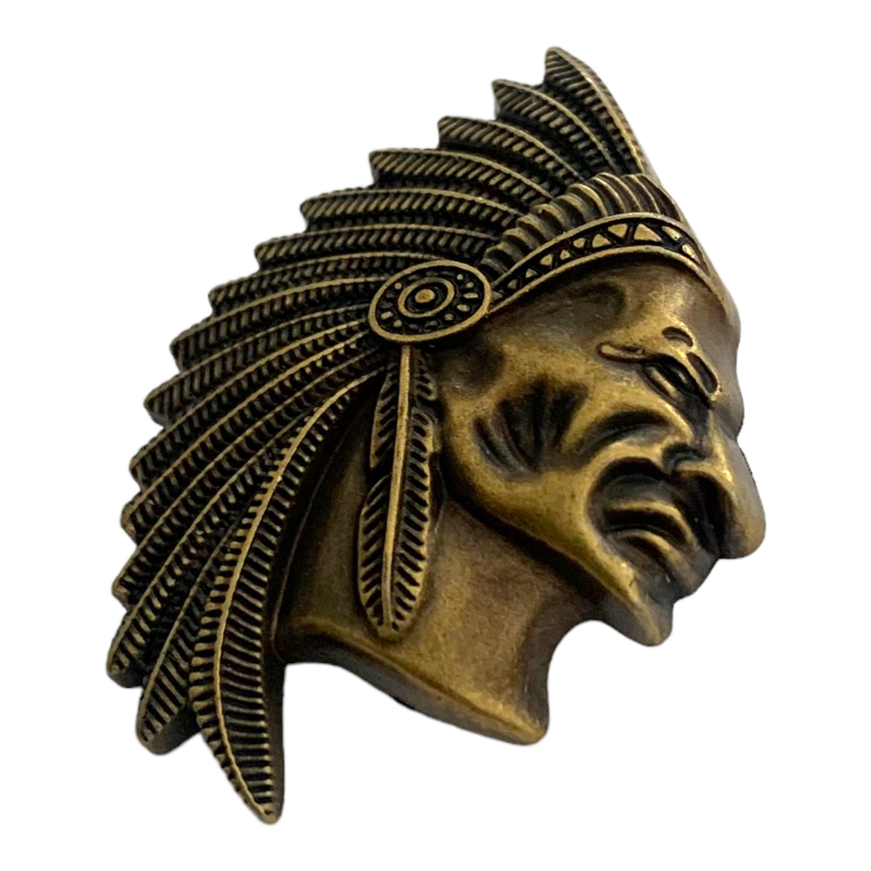 Zlatá brož Indián 