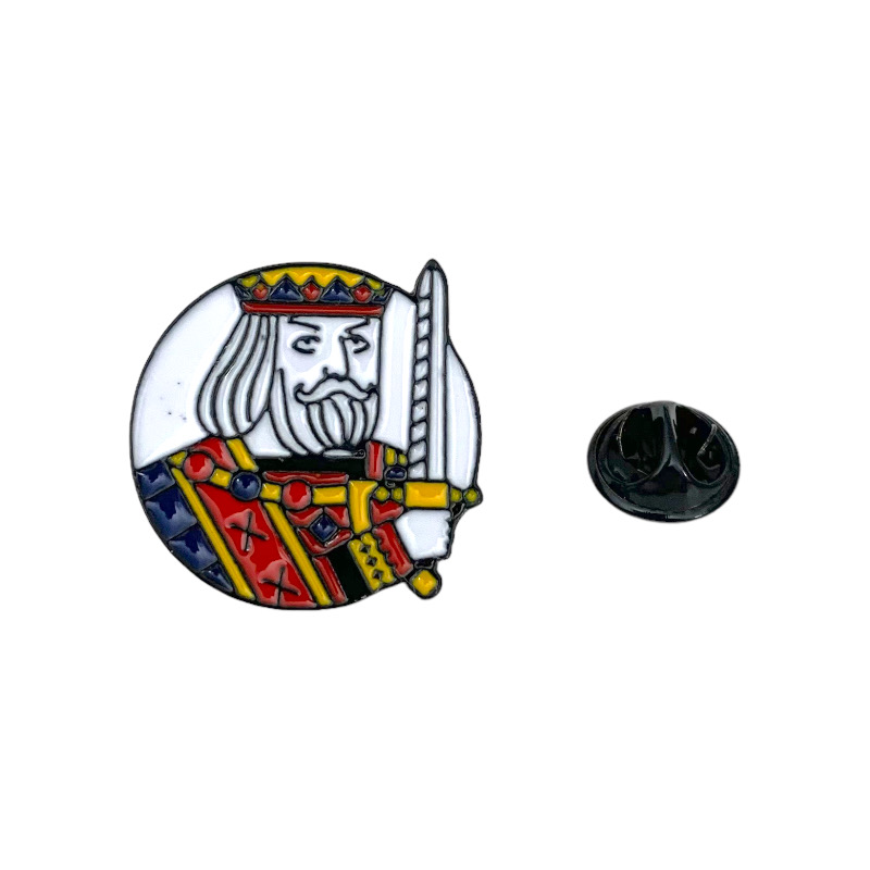 Brož - ozdoba klopy saka Karetní Král 