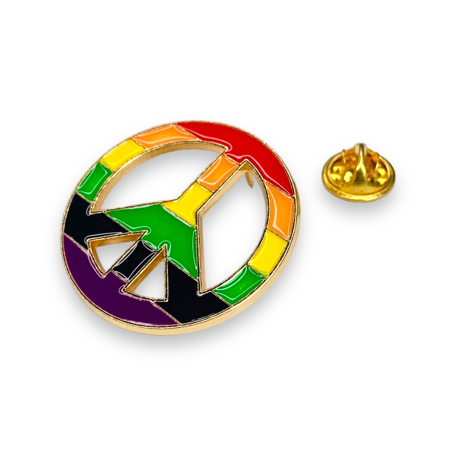 Zlatá brož Hippies LGBT