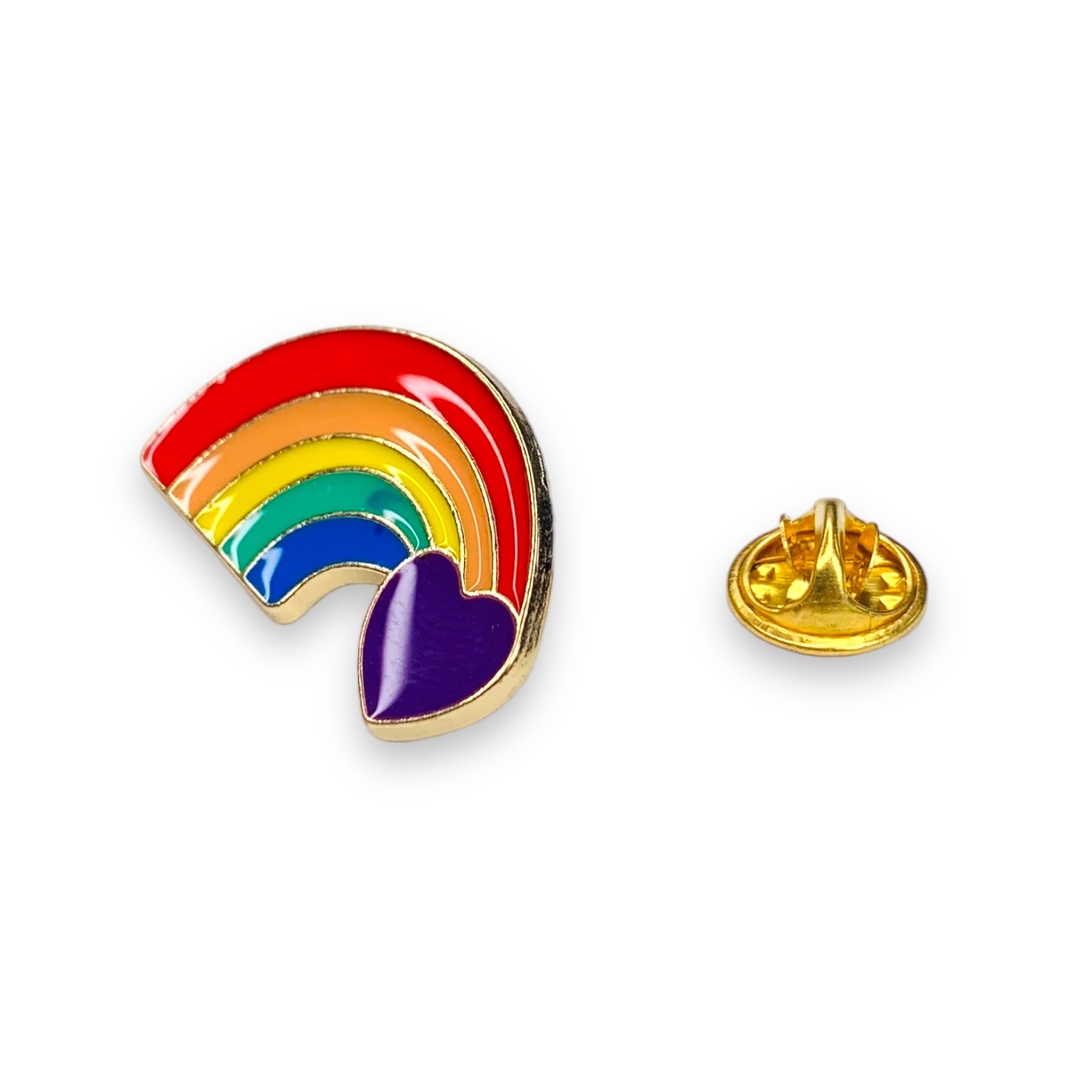 Zlatá brož Duha se srdcem LGBT