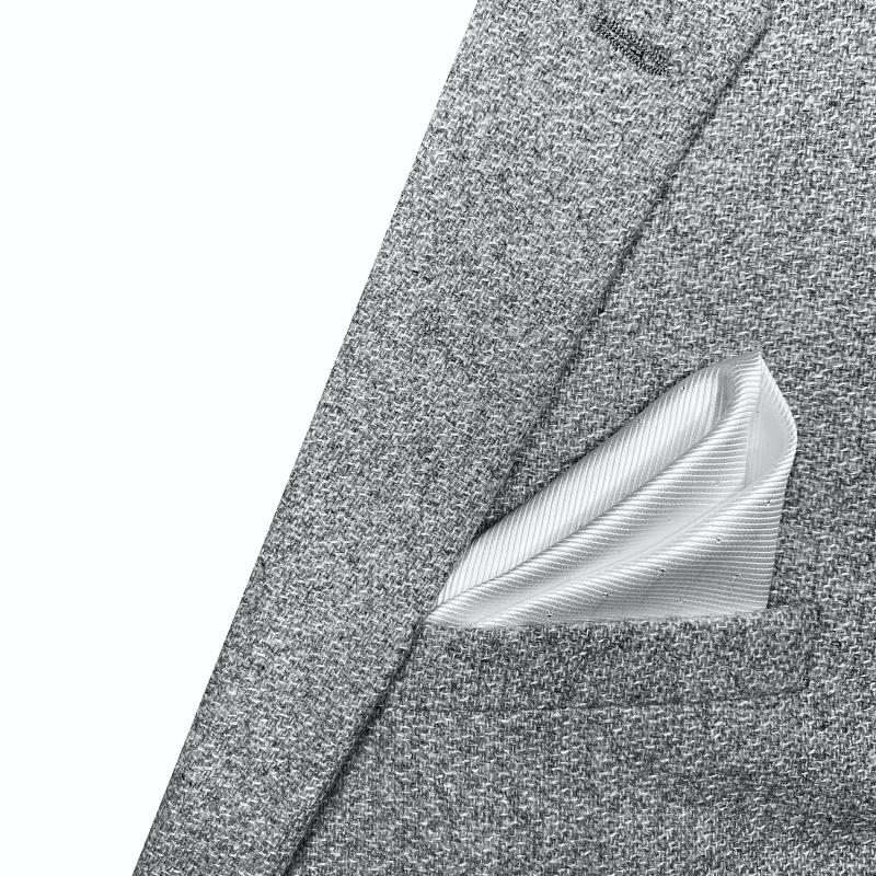 Bílý kapesník do saka Dot