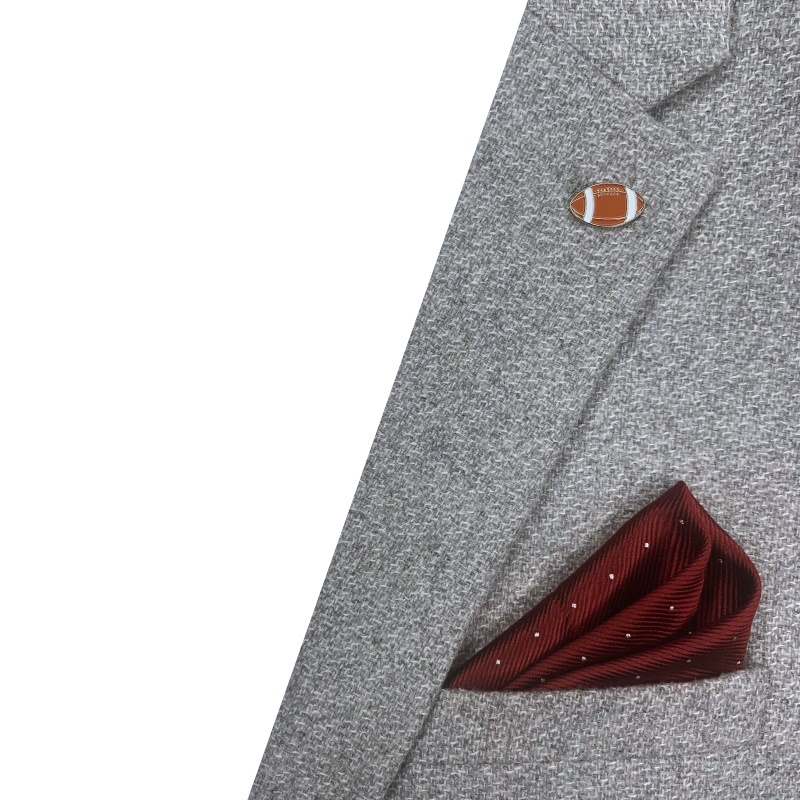 Rudý kapesník do saka Dot