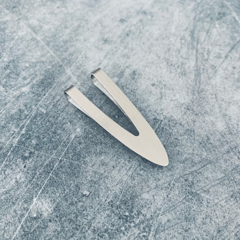 Stříbrná spona na peníze Vlna