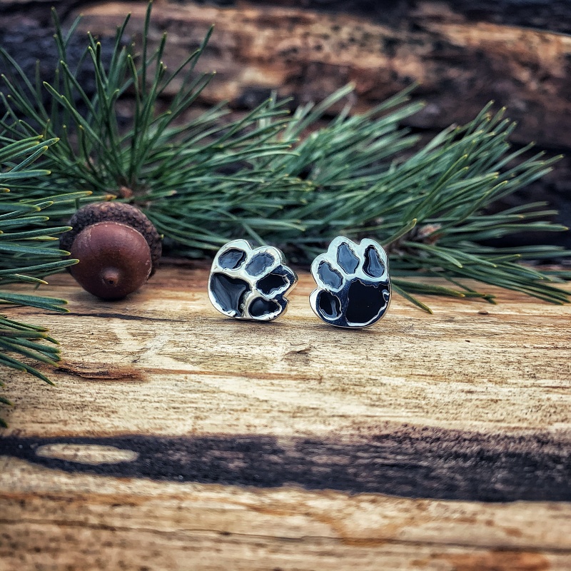 Manžetové knoflíčky Černá tlapka 