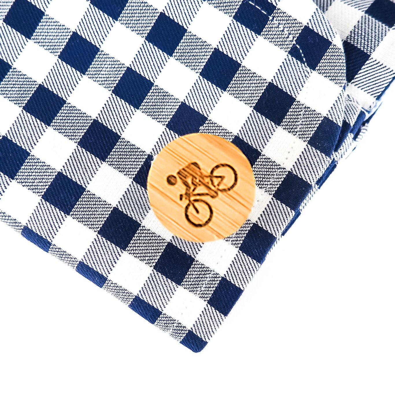 Dřevěné manžetové knoflíčky Cyklista 