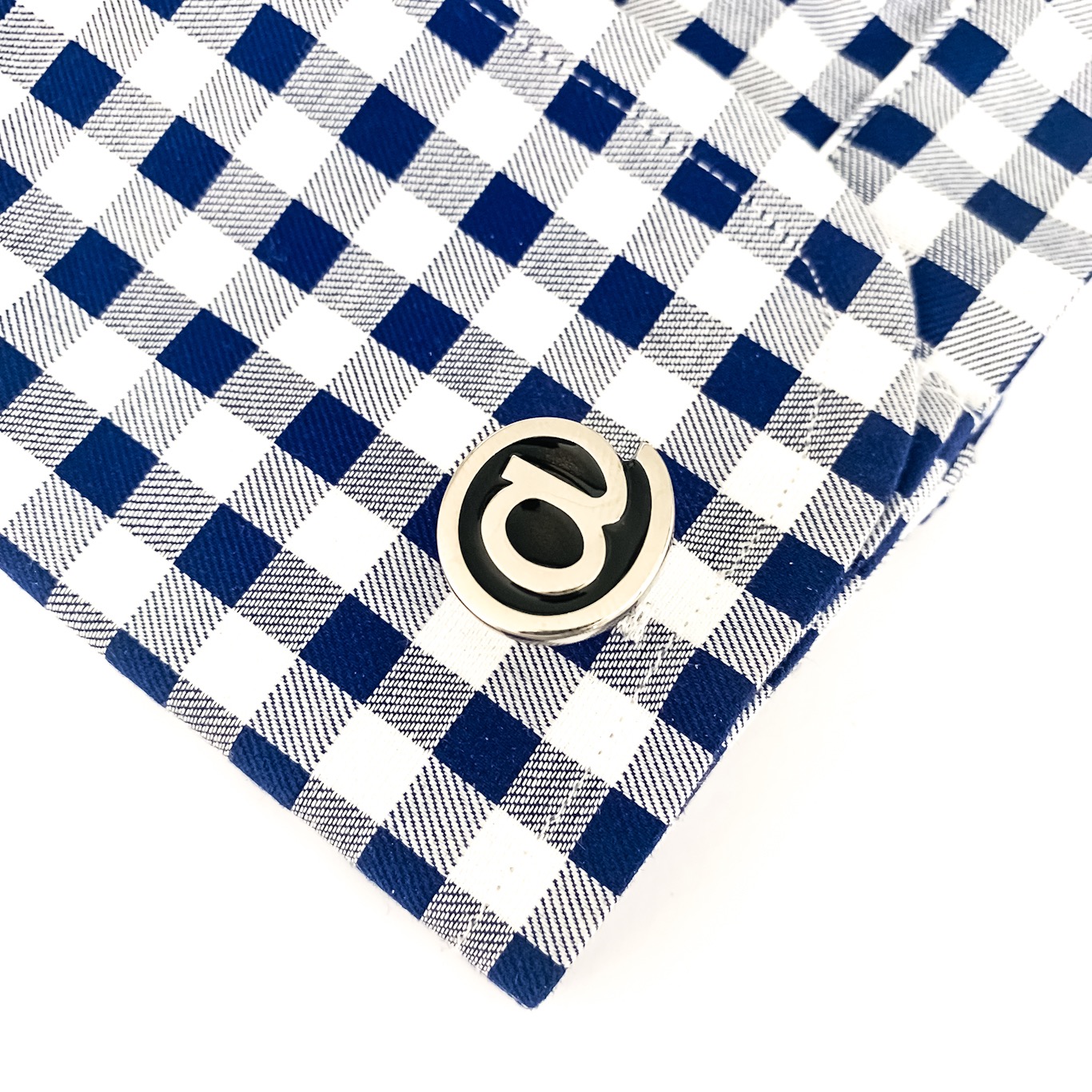 Manžetové knoflíčky Zavináč @ - černý 