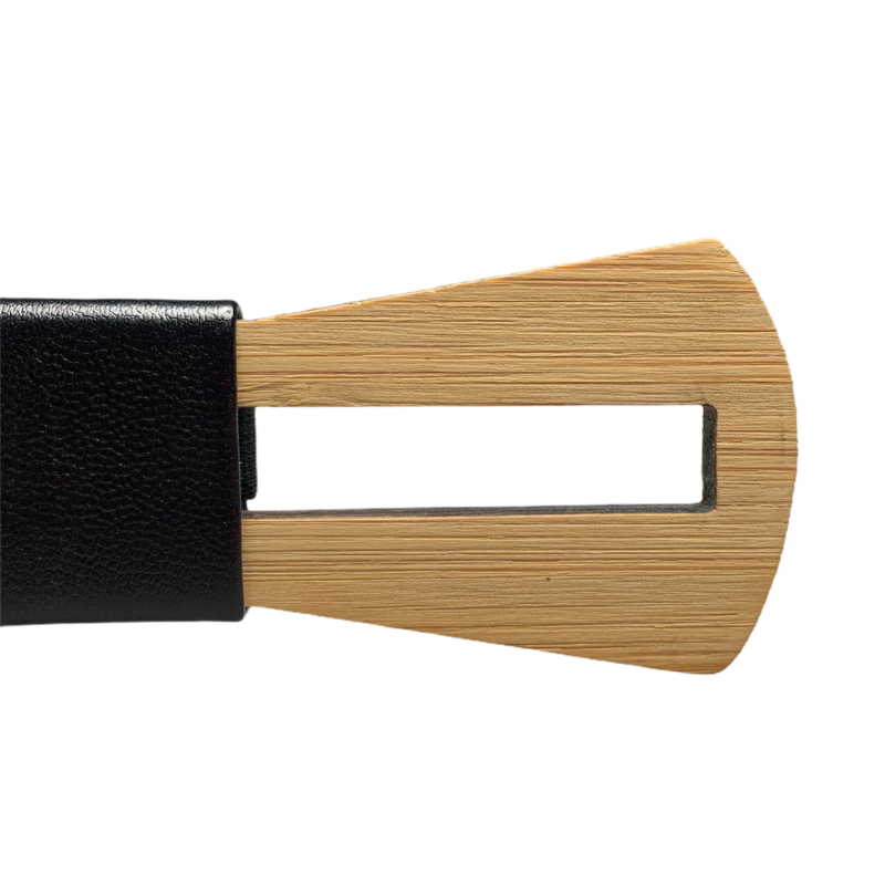 Dřevěný pánský motýlek Slim Průzor Leather