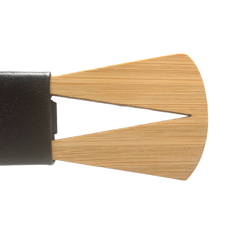 Dřevěný pánský motýlek Slim Štěrbina Leather