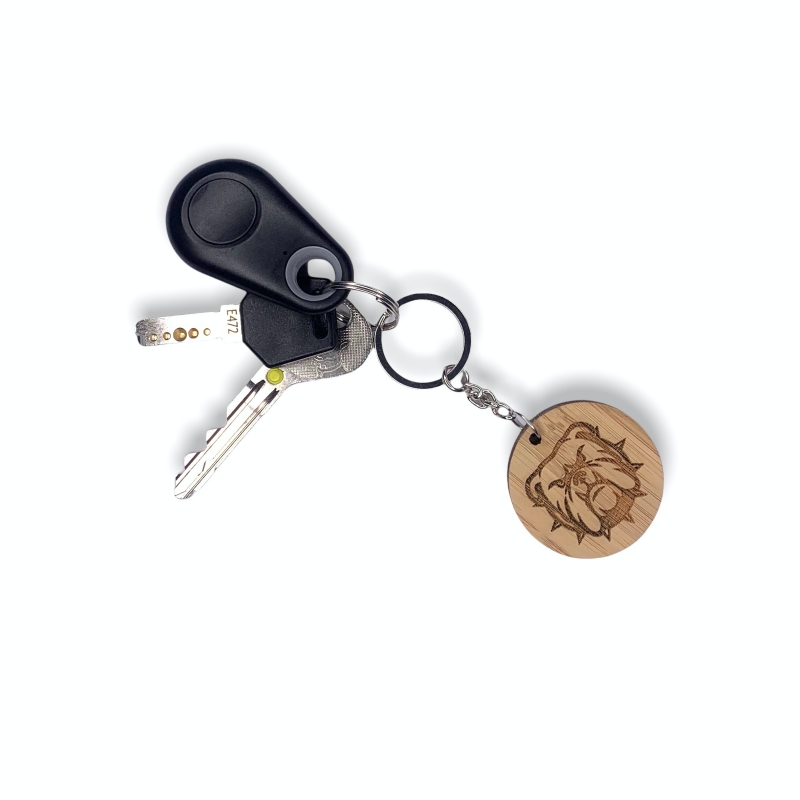 Dřevěná klíčenka Pitbull