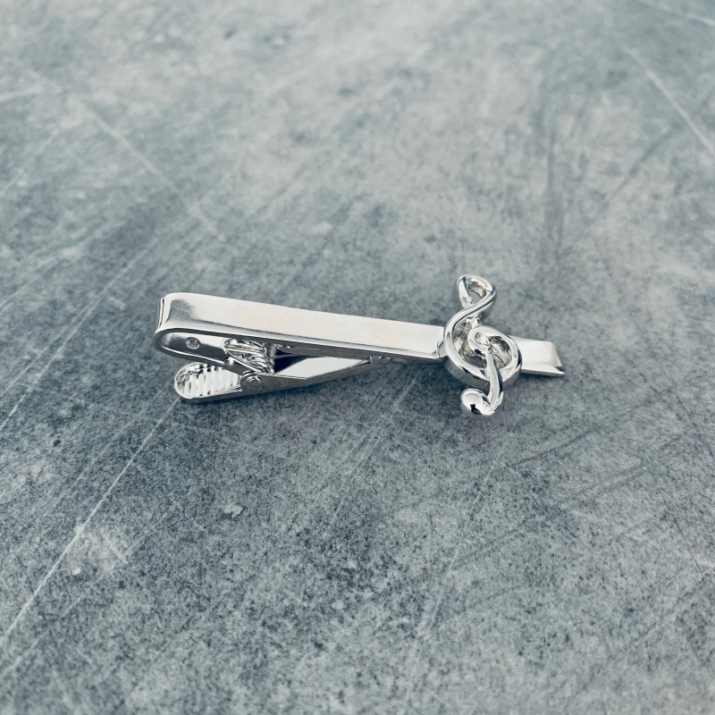 Spona na kravatu Houslový klíč 