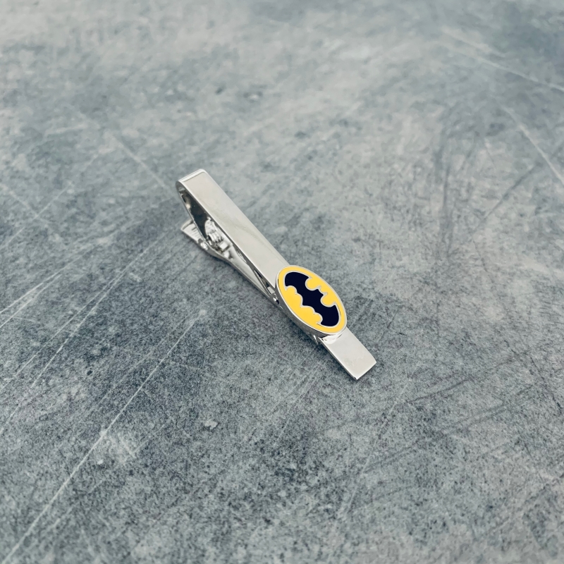 Set - spona na kravatu a manžetové knoflíčky Batman logo I.