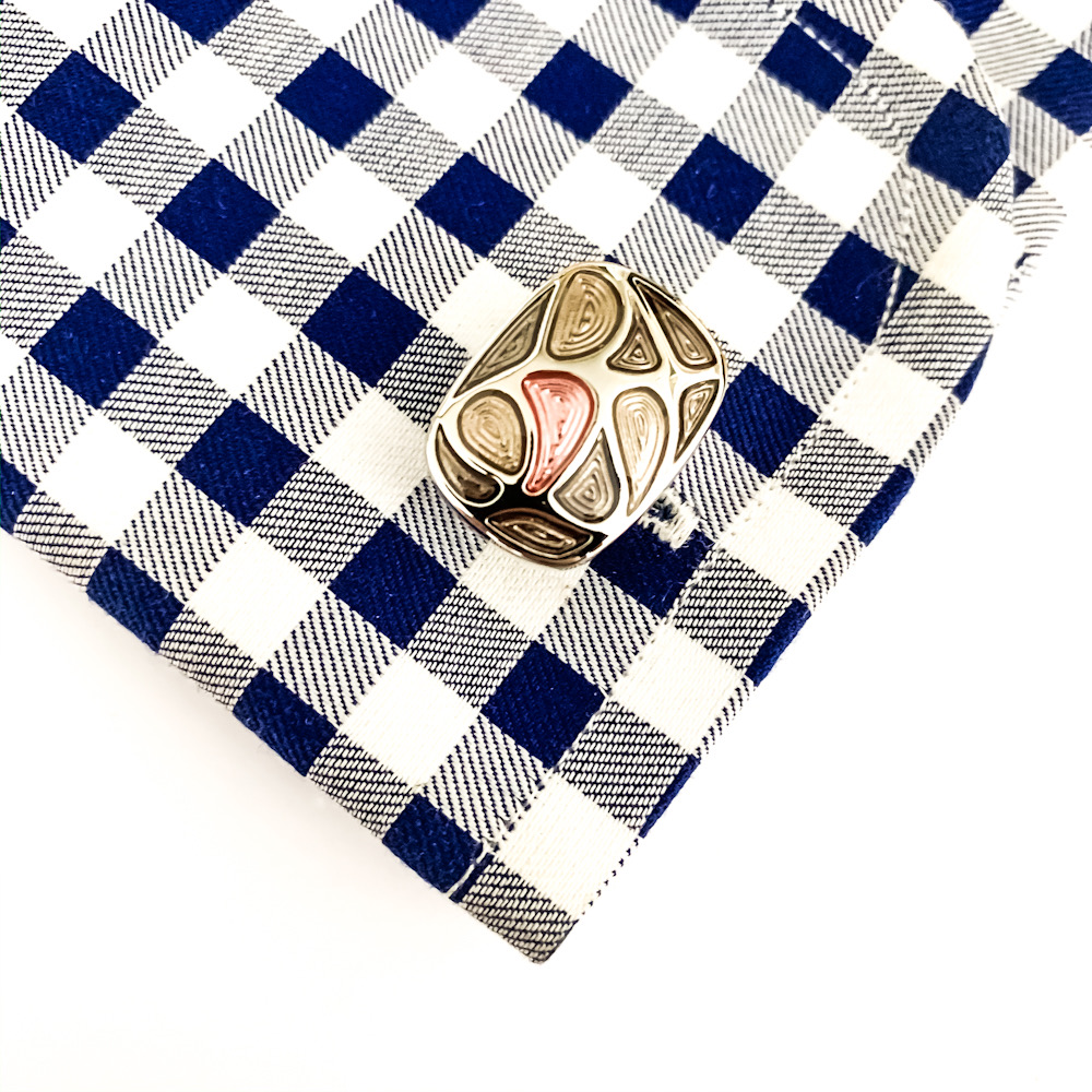 Manžetové knoflíčky Fashion Smalt - růžové