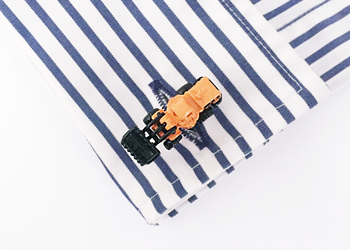 Manžetové knoflíčky Nakladač - stavební stroj 