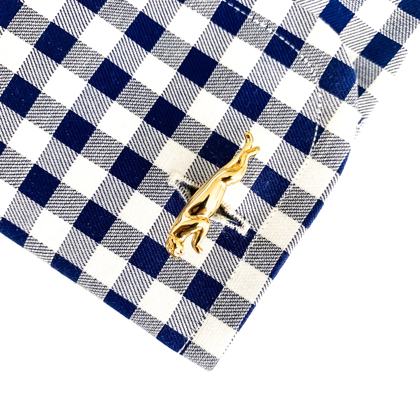 Manžetové knoflíčky Jaguar zlatá soška