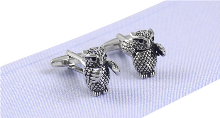 Manžetové knoflíčky Sova s křídly 
