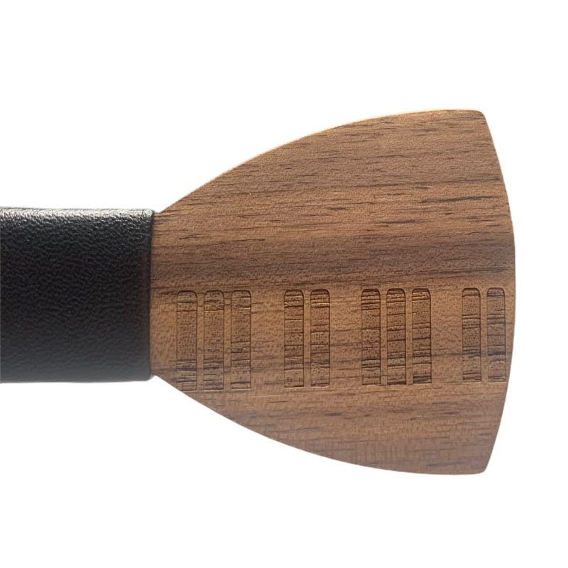 Dřevěný pánský motýlek Piano klávesy Leather 