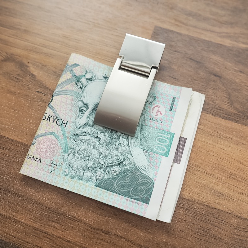 Stříbrná spona na peníze Open  II. kategorie 