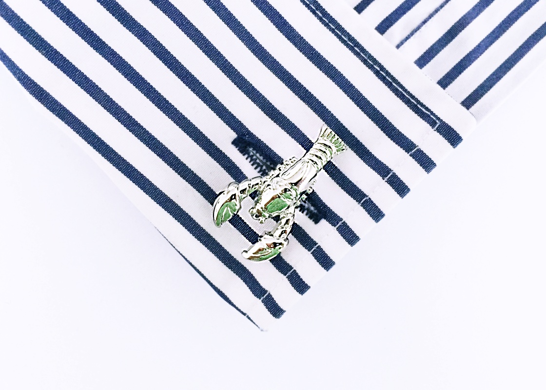 Manžetové knoflíčky Humr stříbrný 