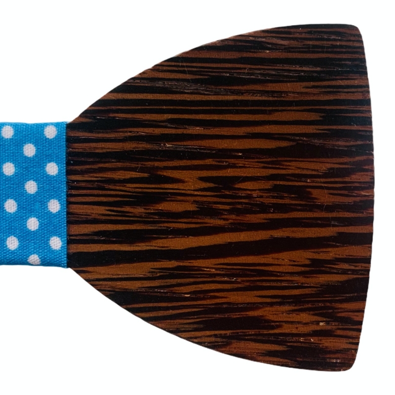 Dřevěný pánský motýlek Classic Dot wenge