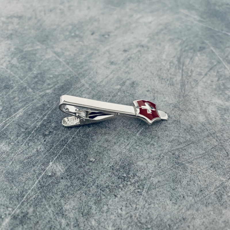 Spona na kravatu Švýcarský kříž červený 