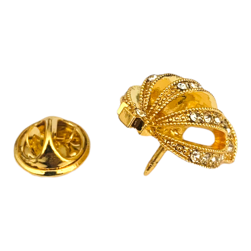 Brož Královská koruna zlatá 