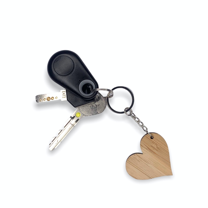 Dřevěná klíčenka Srdce 