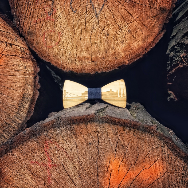 Dřevěný pánský motýlek Mahoosive Bratislava 